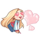 Vaper Girl WhatsApp Sticker #12
