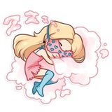 Vaper Girl WhatsApp Sticker #17
