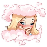 Vaper Girl WhatsApp Sticker #19