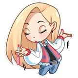 Vaper Girl WhatsApp Sticker #20