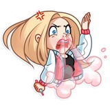 Vaper Girl WhatsApp Sticker #22