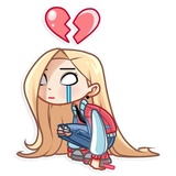 Vaper Girl WhatsApp Sticker #23