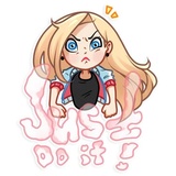 Vaper Girl WhatsApp Sticker #24