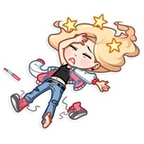 Vaper Girl WhatsApp Sticker #30