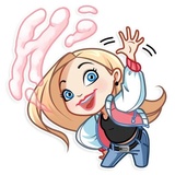 Vaper Girl WhatsApp Sticker #5
