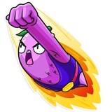 The Vegan Six WhatsApp Sticker #10