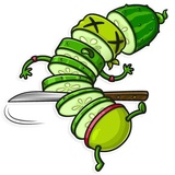 The Vegan Six WhatsApp Sticker #29