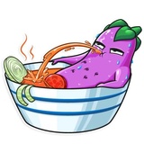 The Vegan Six WhatsApp Sticker #30