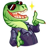 Velociraptor WhatsApp Sticker #11