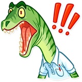 Velociraptor WhatsApp Sticker #12