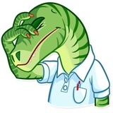 Velociraptor WhatsApp Sticker #16