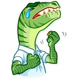 Velociraptor WhatsApp Sticker #17