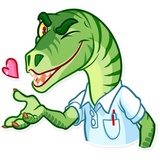 Velociraptor WhatsApp Sticker #2