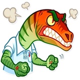 Velociraptor WhatsApp Sticker #22