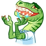Velociraptor WhatsApp Sticker #23