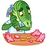 Velociraptor WhatsApp Sticker #24