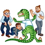 Velociraptor WhatsApp Sticker #25