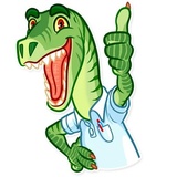 Velociraptor WhatsApp Sticker #3