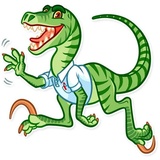 Velociraptor WhatsApp Sticker #5