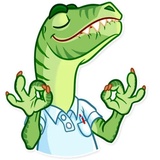 Velociraptor WhatsApp Sticker #7