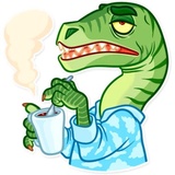 Velociraptor WhatsApp Sticker #8