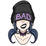 Bad Girl WhatsApp Sticker #8