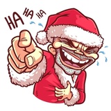 Very Bad Santa WhatsApp Sticker pack