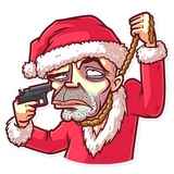 Very Bad Santa WhatsApp Sticker #12