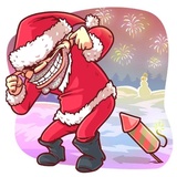 Very Bad Santa WhatsApp Sticker #26