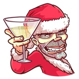 Very Bad Santa WhatsApp Sticker #7