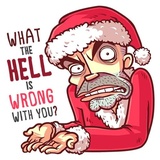 Very Bad Santa WhatsApp Sticker #8