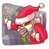 Very Bad Santa WhatsApp Sticker #9