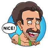 Borat Sagdiyev WhatsApp Sticker #15