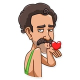 Borat Sagdiyev WhatsApp Sticker #2