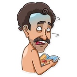 Borat Sagdiyev WhatsApp Sticker #4