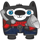 Vovkus the Wolf WhatsApp Sticker #11