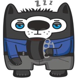 Vovkus the Wolf WhatsApp Sticker #9