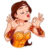Warrior Queen WhatsApp Sticker #11