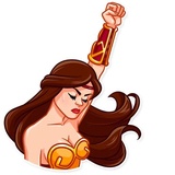Warrior Queen WhatsApp Sticker #13