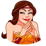 Warrior Queen WhatsApp Sticker #23