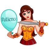 Warrior Queen WhatsApp Sticker #24