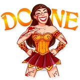 Warrior Queen WhatsApp Sticker #25