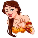 Warrior Queen WhatsApp Sticker #9
