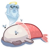 Water Pug WhatsApp Sticker #20