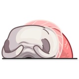 Water Pug WhatsApp Sticker #26