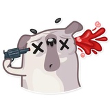 Water Pug WhatsApp Sticker #27