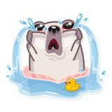 Water Pug WhatsApp Sticker #8