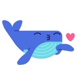Whale Emoji WhatsApp Sticker #11