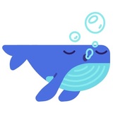 Whale Emoji WhatsApp Sticker #13