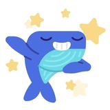 Whale Emoji WhatsApp Sticker #17